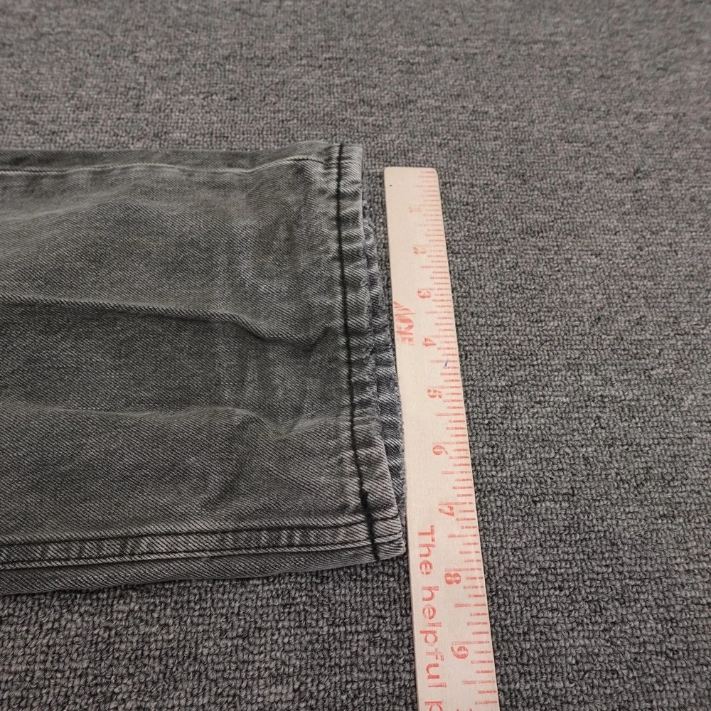 Ksubi Anti K Mekanik Jeans Mens 32x30 Gray Dark Wash Relaxed Fit Straight Denim